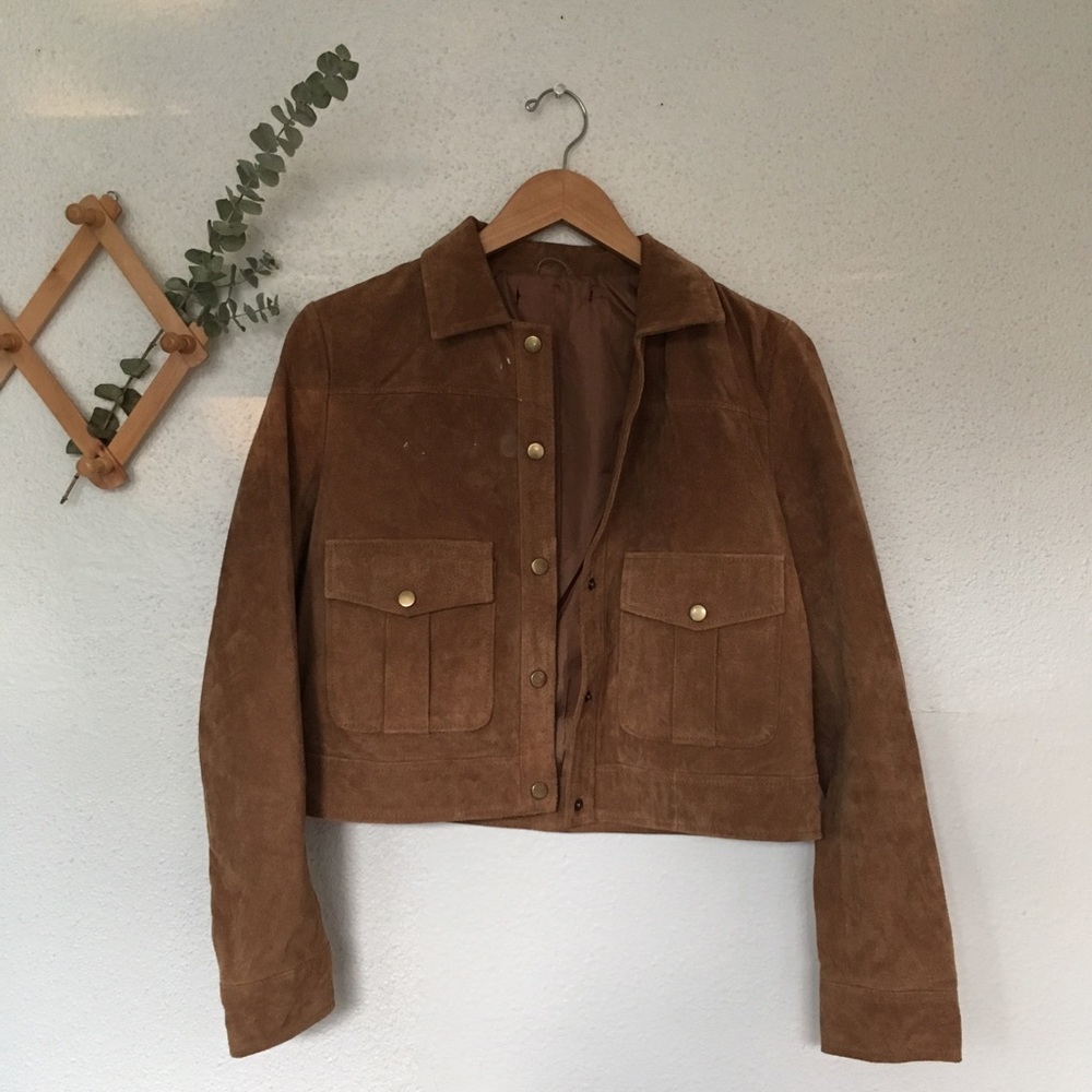 VTG Suede Leather Jacket - Picture 2 of 6